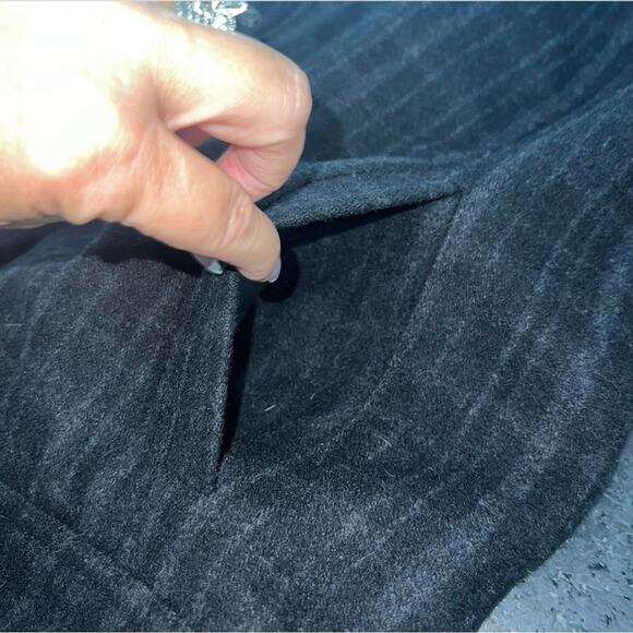 UEC Alfani Fitted Wool Black Gray Plaid Full Zip Collared Jacket Coat SZ XL - Picture 10 of 10